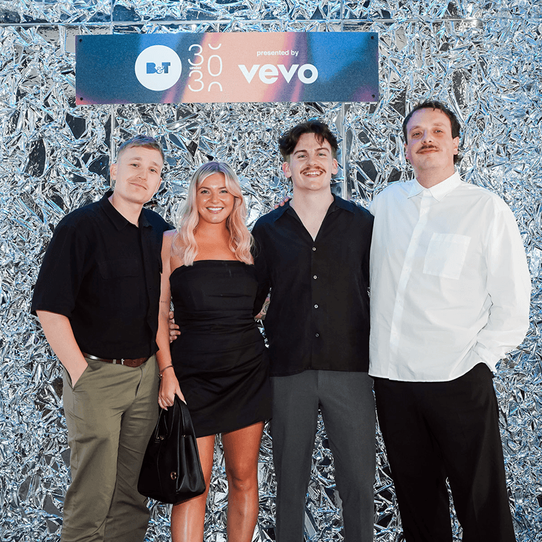 M+C Saatchi employees out on the street having fun.